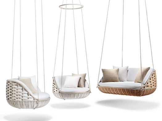Dedon elabora il concept di 'salotto sospeso' con SwingMe e SwingUs