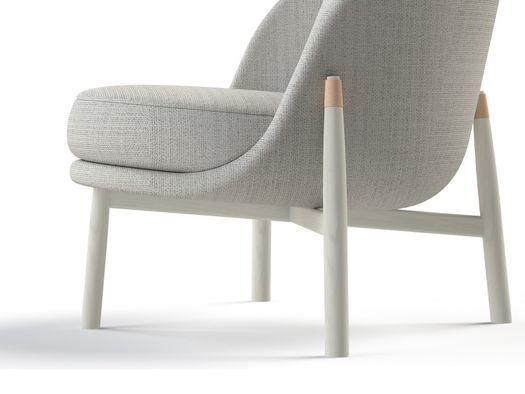 Upholstered pieces and turned wood 