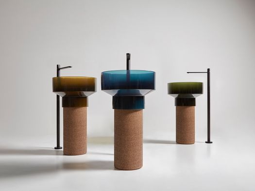 Cork and Cristalmood. Sustainable Bathroom