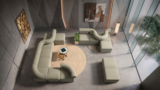 PIPE by Freixotel: Where Modular Seating Meets Geometric Clarity