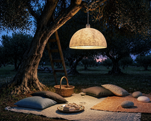 Mezza Luna Nebulite by In-es.artdesign goes Outdoors