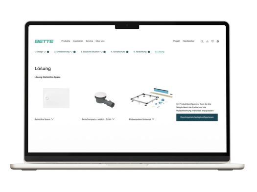 Duschen mit Bette online planen