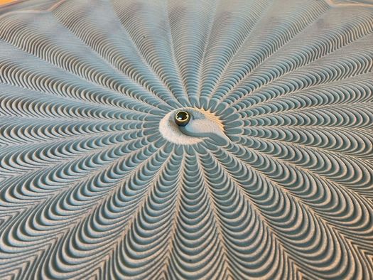 A Kinetic HIMACS Table Inspired by Japanese Art