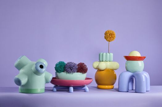 Small Postmodern Totems Inspired by Succulents