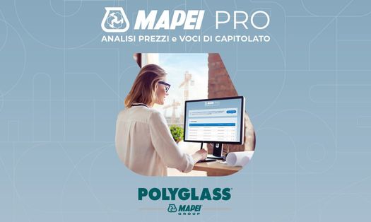 Le soluzioni impermeabili Polyglass entrano a far parte del tool ‘Mapei PRO - Analisi prezzi e voci di capitolato’