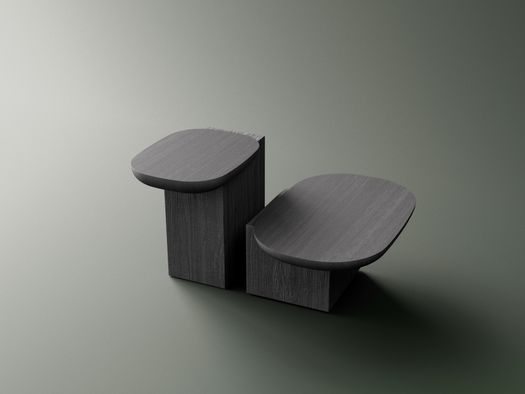 The Sculptural and Asymmetrical Coffee Tables by Alain Gilles