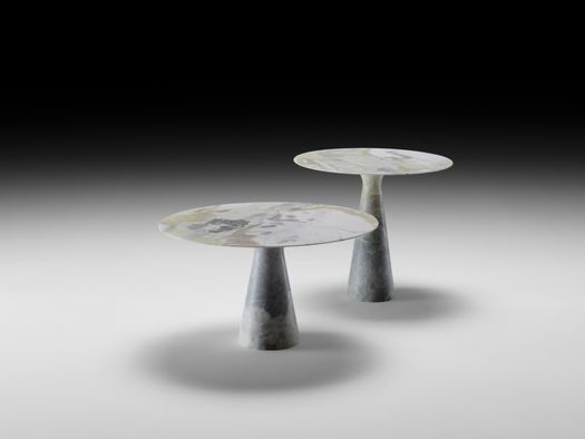 Soft Organic Tables Sculpted from Natural Stone
