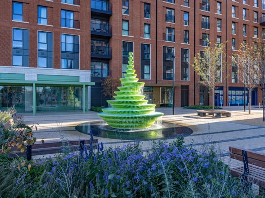 Sculpting Water: NEON Designs a Landmark Fountain with HIMACS
