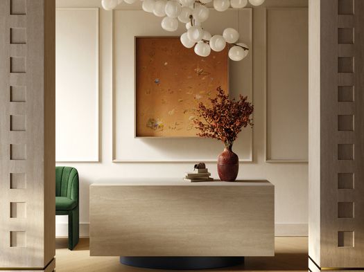 Travertine-Effect Ceramic Tiles