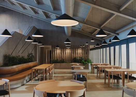 A Smart Building in Barcelona Inspired by Mid-Century American Style