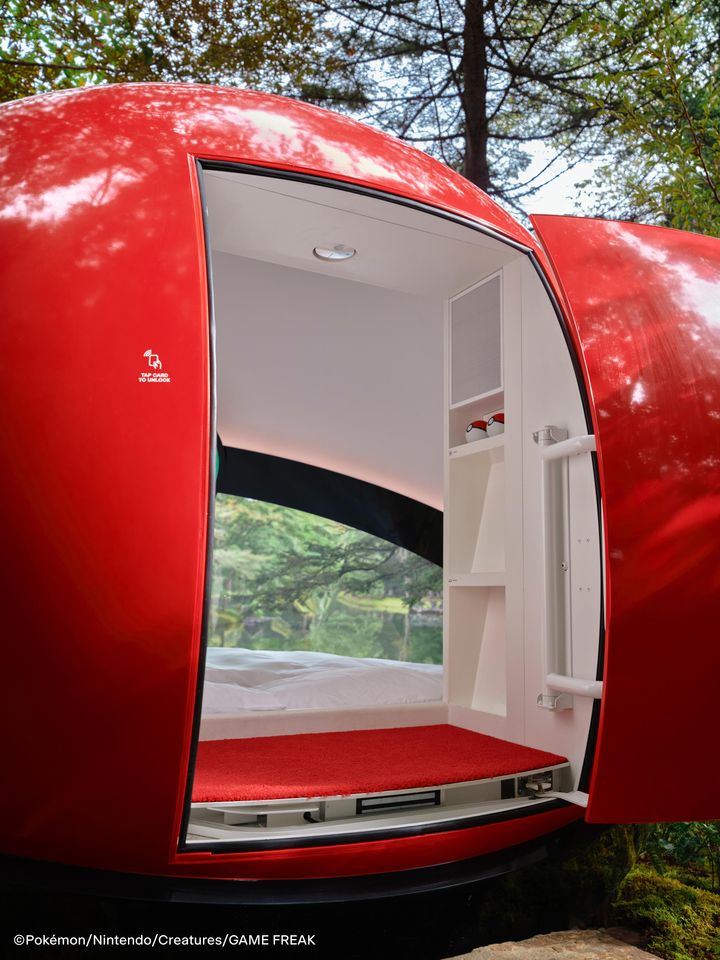 Poké Ball-Shaped Hotel: Sleep Inside a Poké Ball in Japan