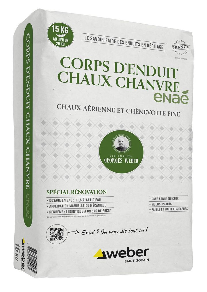 Weber innove en proposant un corps d’enduit chauxchanvre constitué de — free download