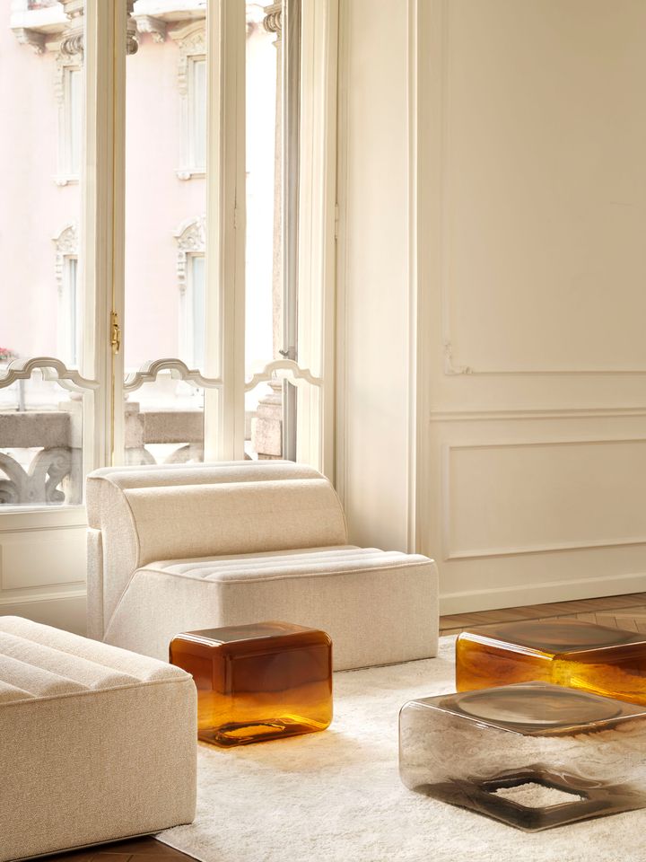 The Lokum coffee tables by Acerbis designed by Sabine Marcelis