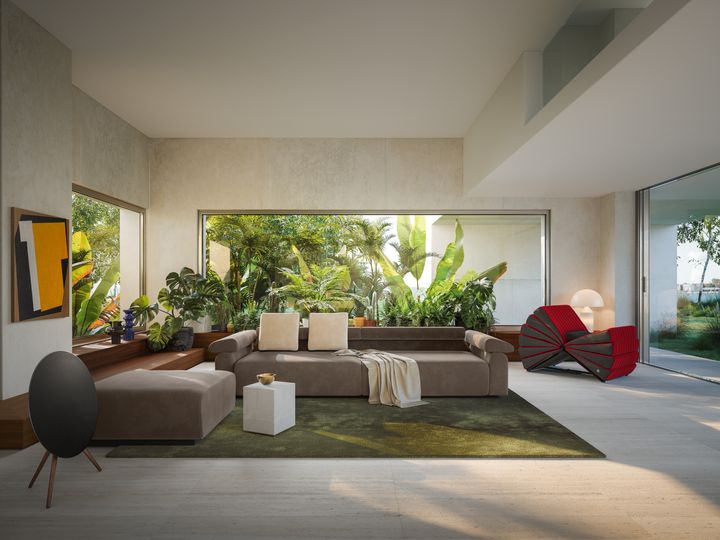 Busnelli icons in new materials and upholstery