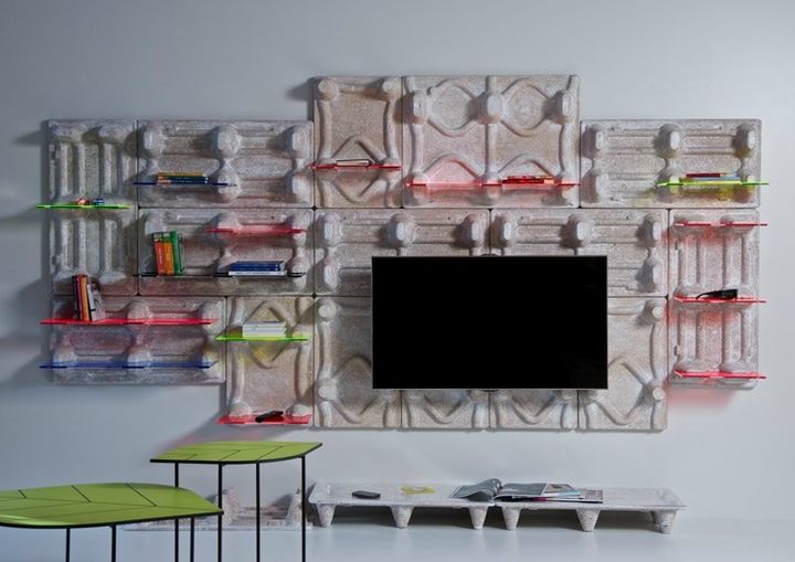 Panel Shelf System LA PALETA, a new wall panel system with shelves