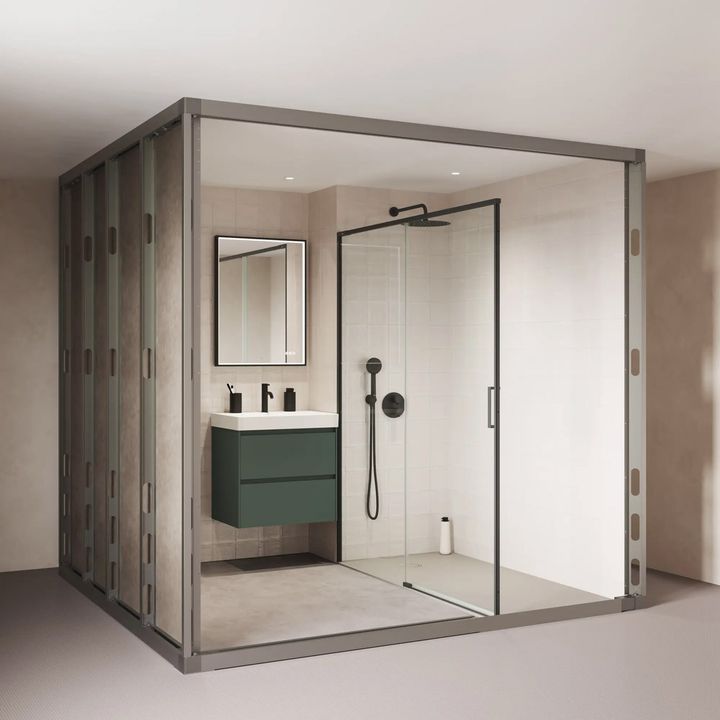 Roca's bathroom modules can be tailored precisely to the specific requirements of each project. 3