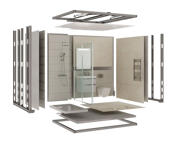 Modular bathroom concept from Roca for customized design and efficient implementation in projects 2
