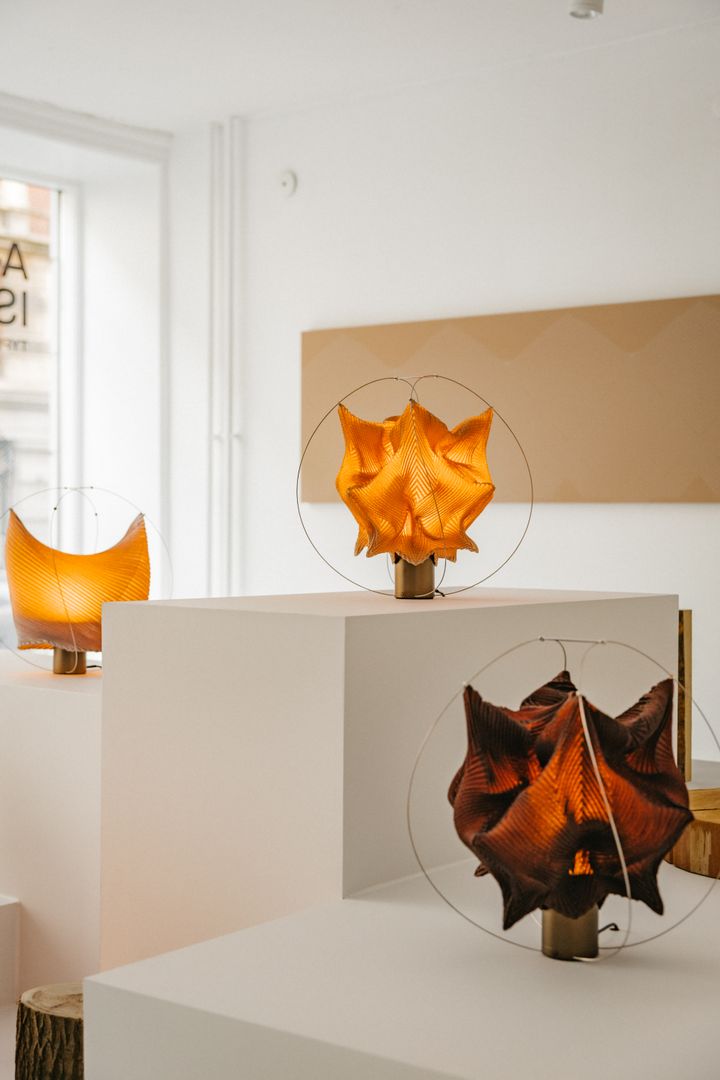 Portable lamps by Ambientec and A-POC ABLE ISSEY MIYAKE at