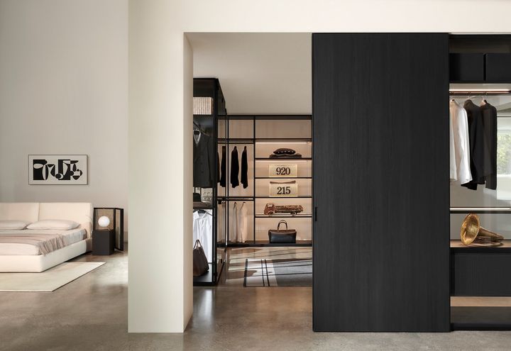 Porro custom walk-in wardrobe and doors