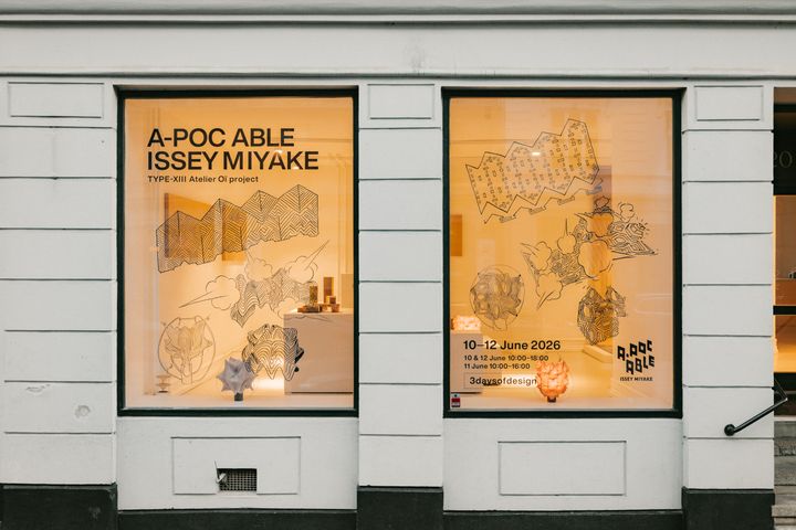 Portable lamps by Ambientec and A-POC ABLE ISSEY MIYAKE at