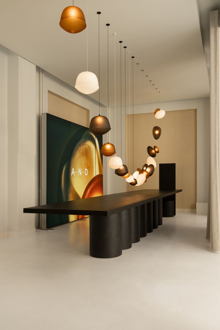 The flagship store of Canadian lighting brand A-N-D in Copenhagen