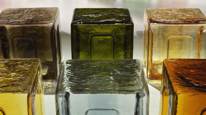 The glass seats by 6:AM for the Bottega Veneta Spring/Summer 2026