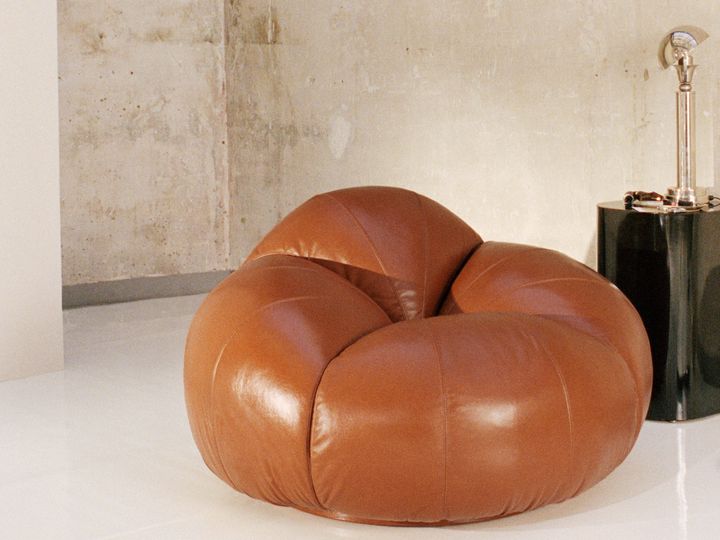 The Tomato armchair, reissued by Poltronova and Chloé