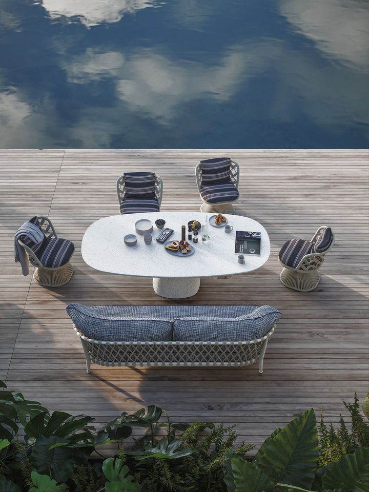 Outdoor chairs and tables by B&B Italia Outdoor designed by