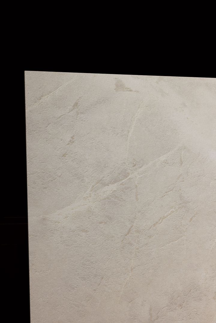 The new Dover White stone-effect tile by Fiandre