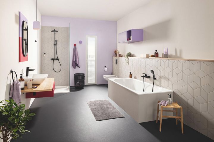 Die neuen Designarmaturen der GROHE Colors Kollektion bringen Farbe ins Bad