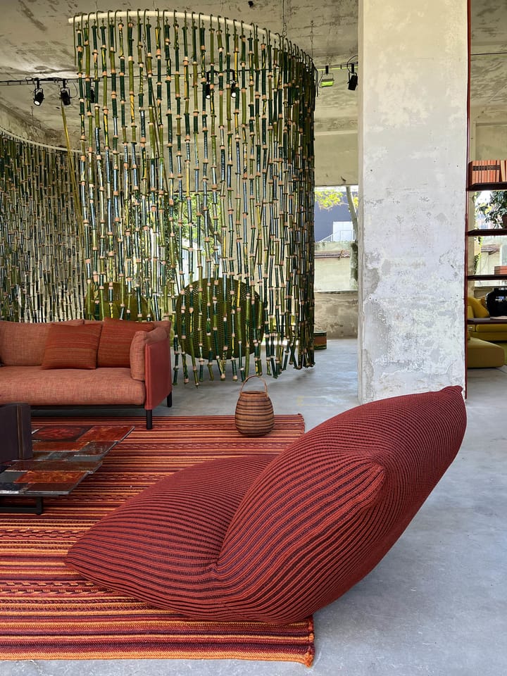 Indoor and outdoor collections presented in the new Paola Lenti Milan
