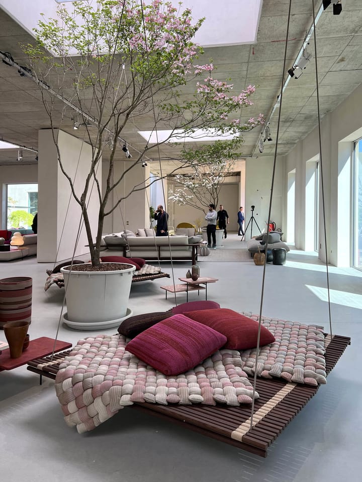 Indoor and outdoor collections presented in the new Paola Lenti Milan