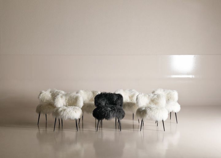 Nepal Black - Special Edition, the Baxter armchair designed by