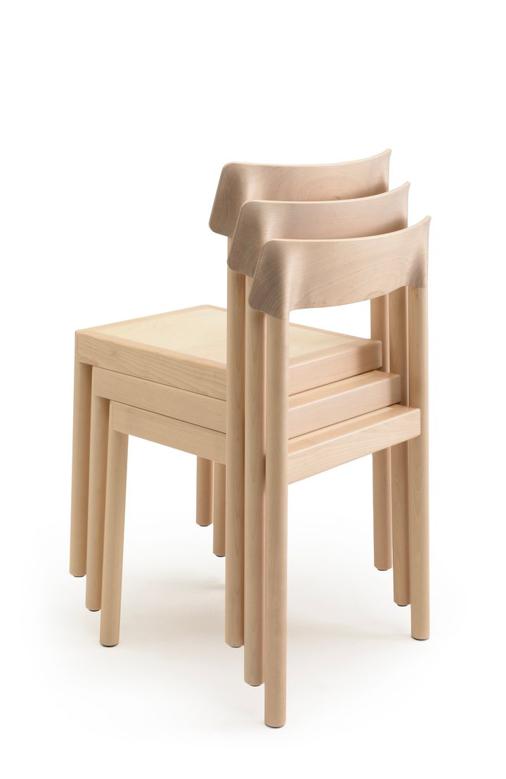 Nikari Kumu Chair: Stackable Wooden Design for Modern Spaces