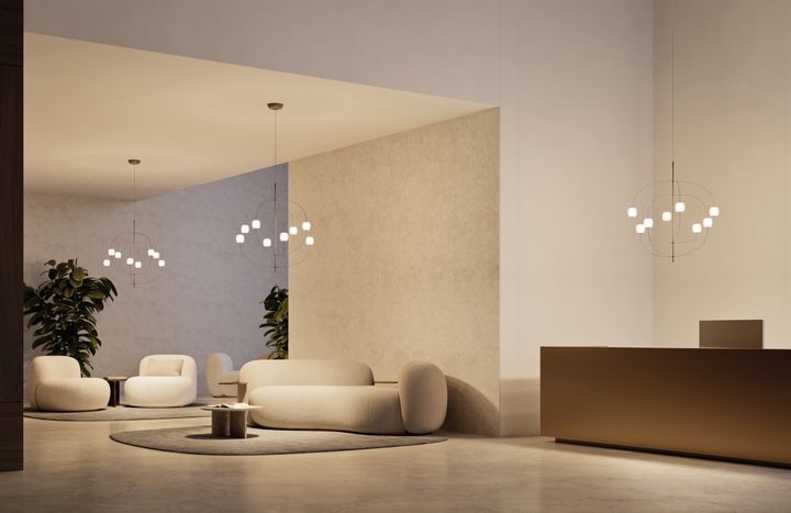 Axia, the Lodes pendant lamp designed by Vittorio Venezia and