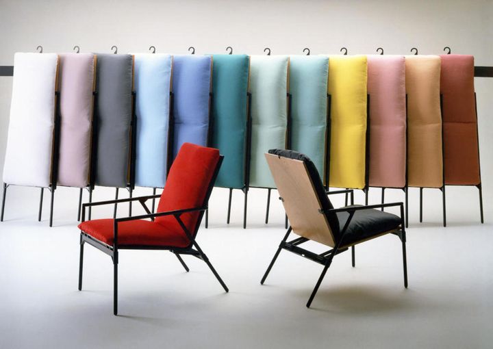 B&B Italia has reissued Richard Sapper's Nena folding armchair