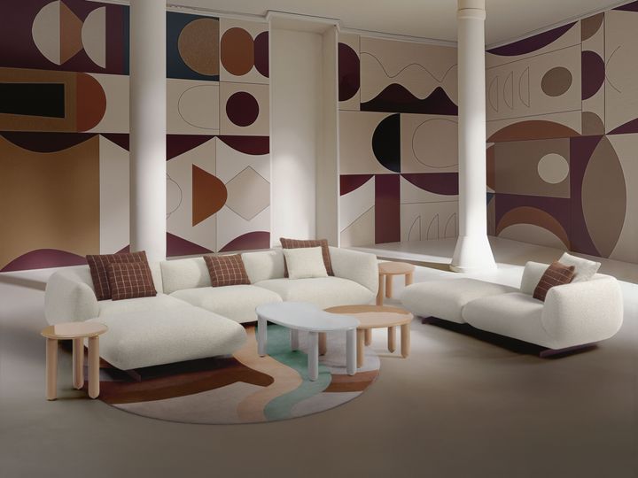 The Kartell sofa designed by Ludovica Serafini + Roberto Palomba