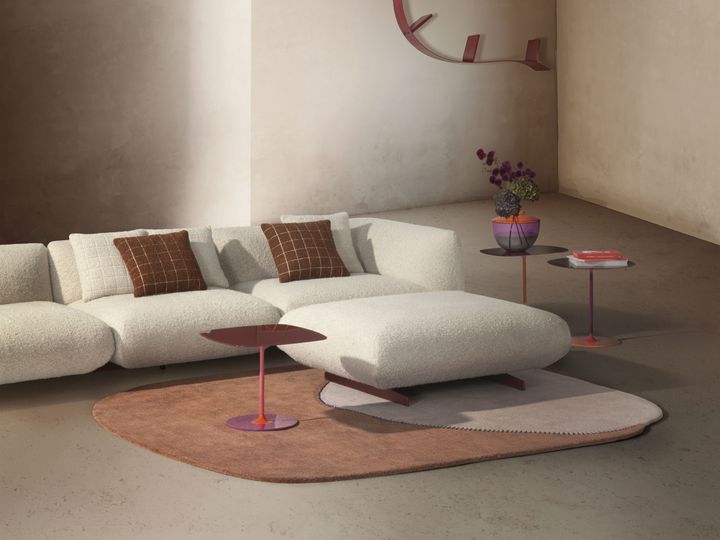 The Kartell sofa designed by Ludovica Serafini + Roberto Palomba