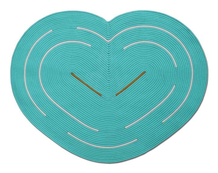 Tappeto A Forma Di Cuore 70x80 Cm - Grigio Morbido - Antiscivolo Per Bagno, Camera Da Letto, Soggiorno