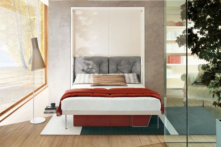 Letto PENELOPE 2 STANDARD di Clei dotato di un sistema trasformabile con letto matrimoniale verticale 3