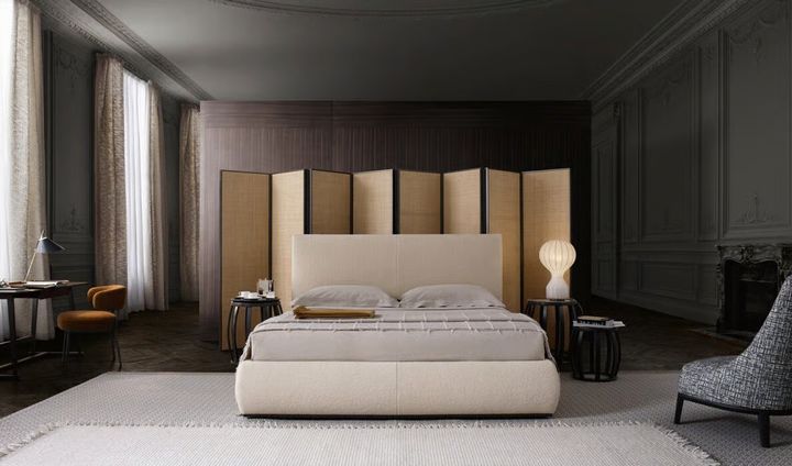 Maxalto PRIVATUS – Rattan screen with extruded aluminum support to divide a room – Designer Antonio Citterio 6