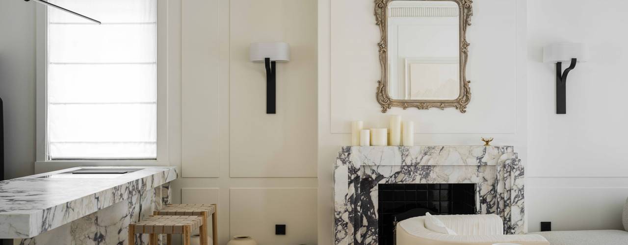 Art-déco Wohnzimmer: Ideen und Lösungen für die Planung
