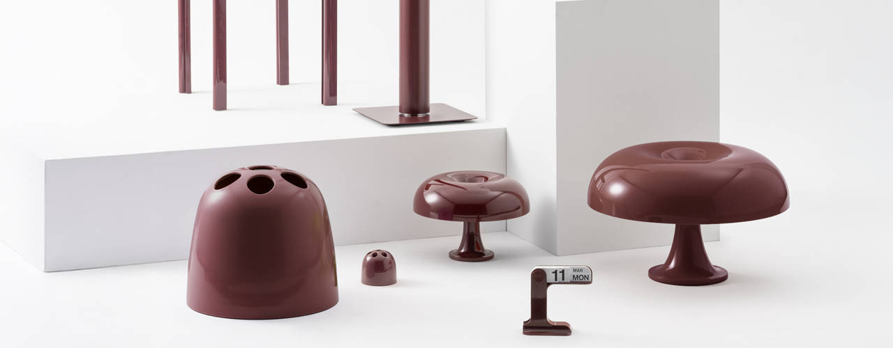 Artemide and Danese Milano icons in Red