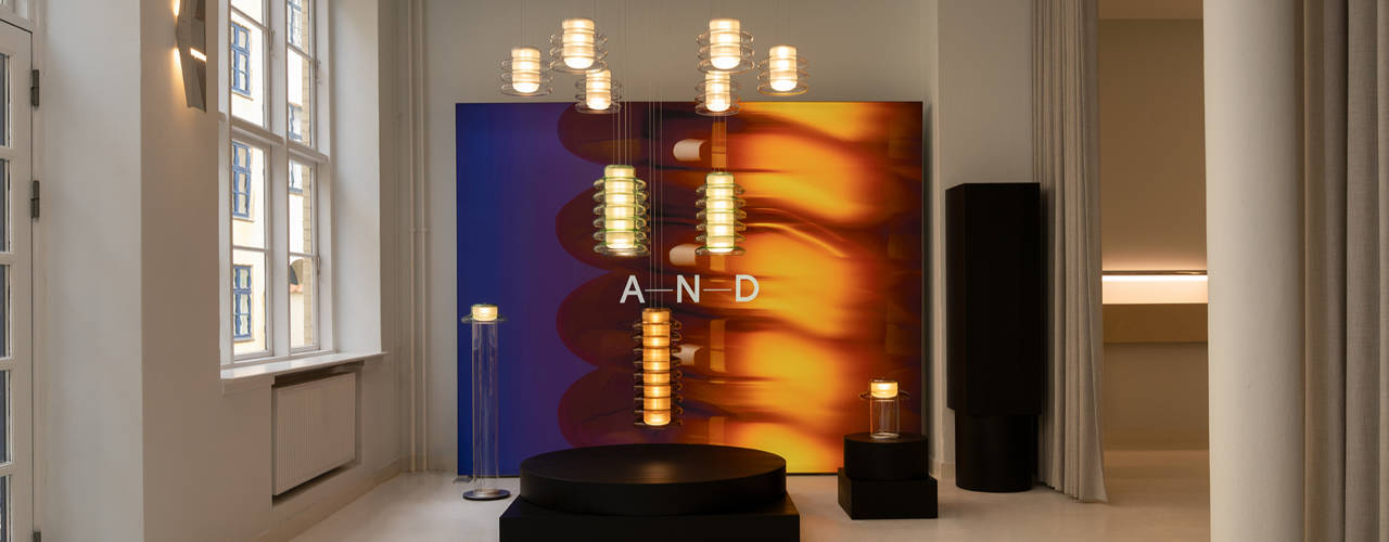 The flagship store of Canadian lighting brand A-N-D in Copenhagen