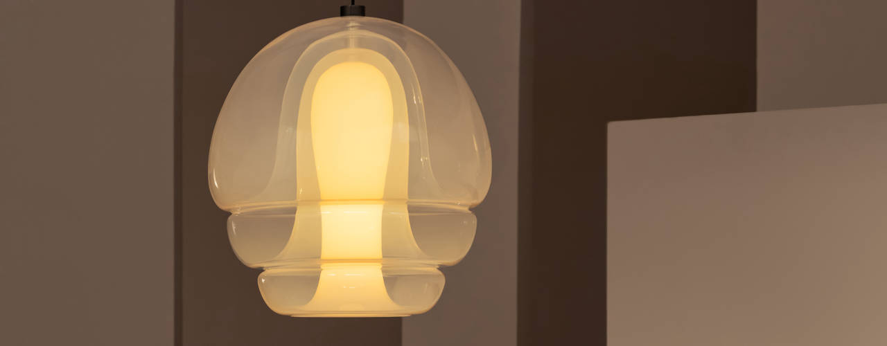 A Blown Glass Jellyfish, Combining Space Age Influences and Art Deco Touches