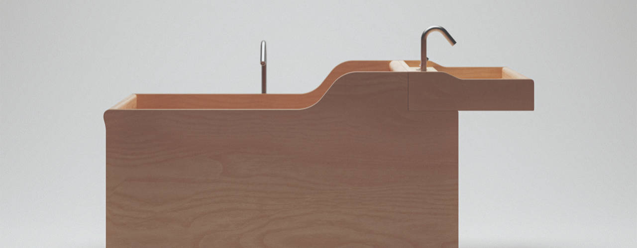 Bathtub and Washbasin into a Single Design Gesture