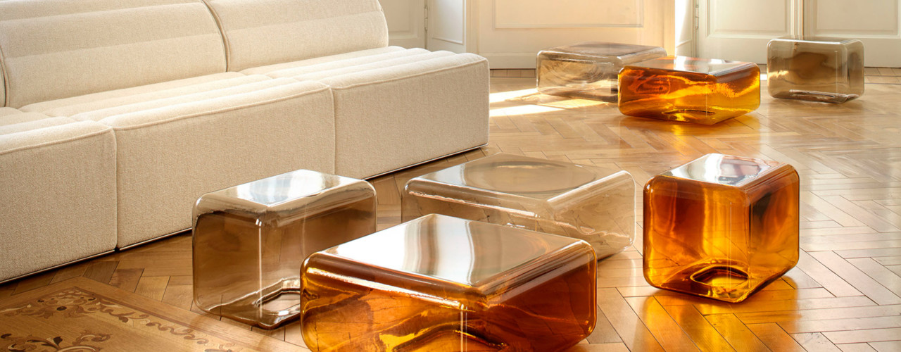 The Lokum coffee tables by Acerbis designed by Sabine Marcelis