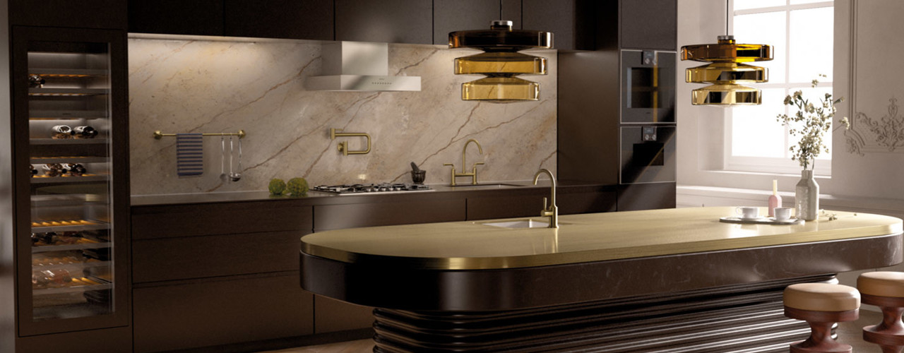 Oberfläche Dark Brass gebürstet von Dornbracht auch für die Küche erhältlich