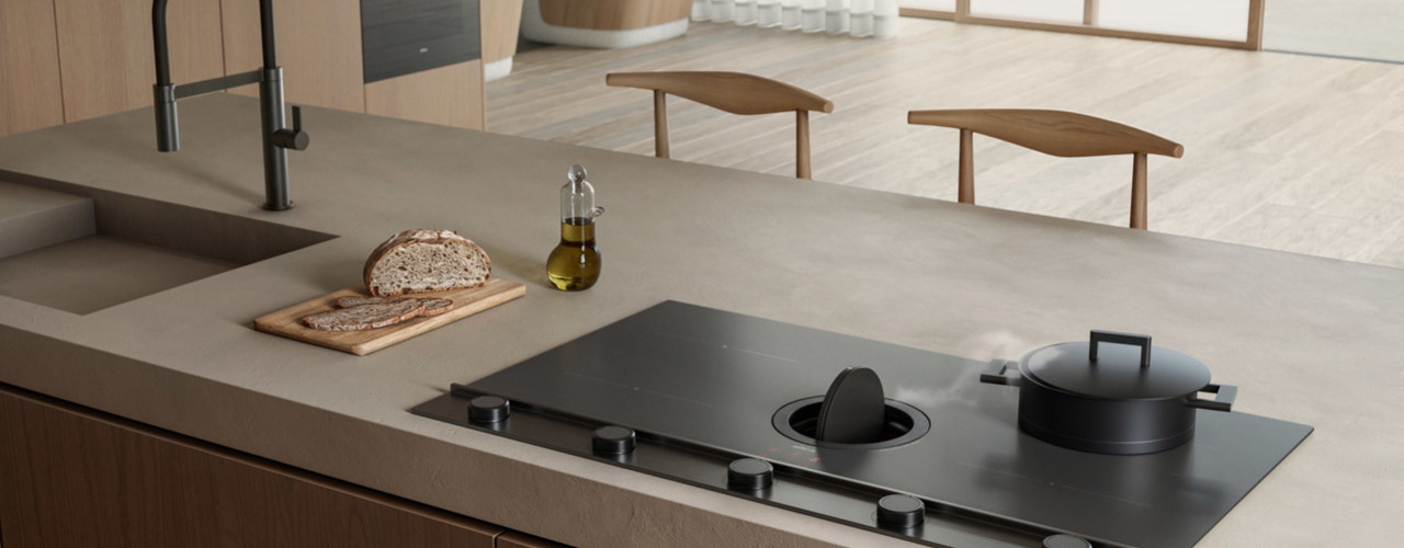 Matte Ästhetik, brillante Funktionalität: die NikolaTesla Raw Kochfeldabzüge