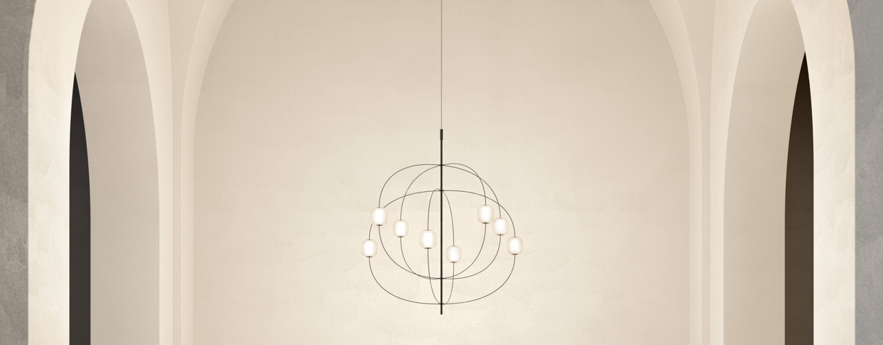 Axia, the Lodes pendant lamp designed by Vittorio Venezia and